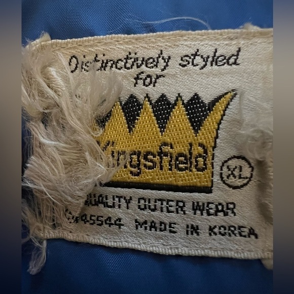 Vintage 80s blue red snap zip down puffer vest sz XL mens snowboard streetwear - Picture 3 of 8